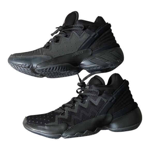 Adidas D.O.N Issue 2 Triple Black GX0041 Mens 5.5 Basketball Sneakers Shoes main image 5